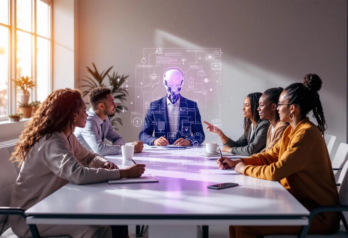Future of multi-agent collaboration conceptual image