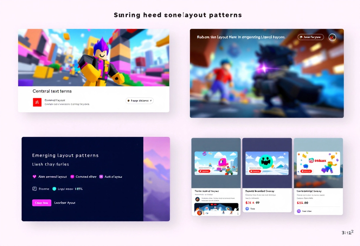 Emerging Layout Patterns for Roblox Thumbnails