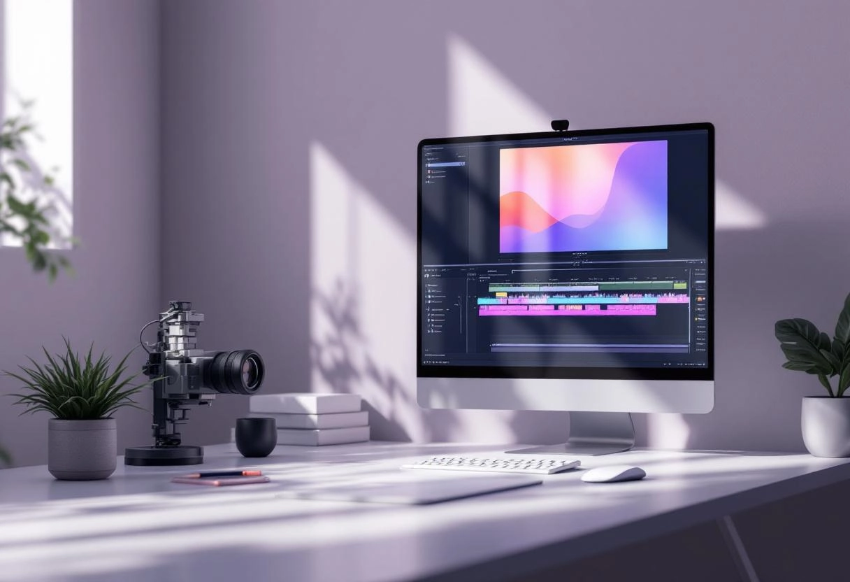 overlay and text elements on video timeline